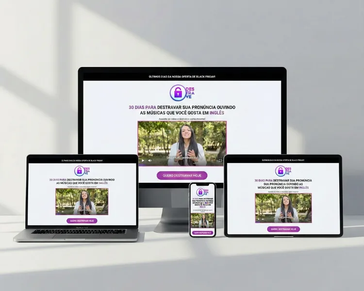 Mockup do projeto English Voice