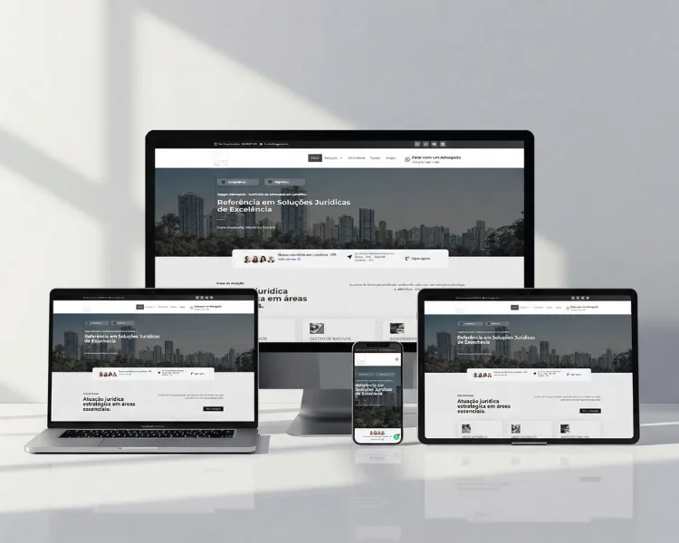 Mockup do projeto Saggin Advocacia