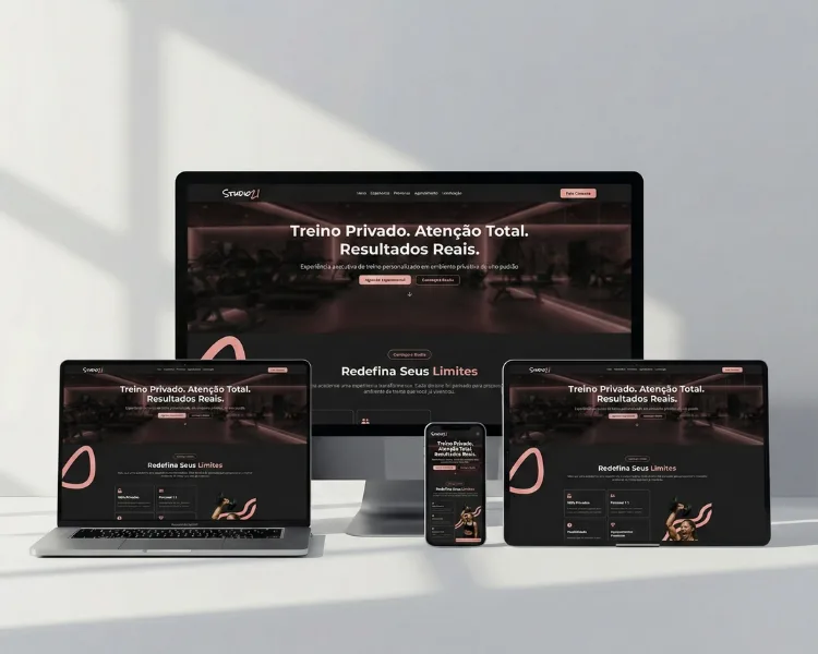 Mockup do projeto Studio21
